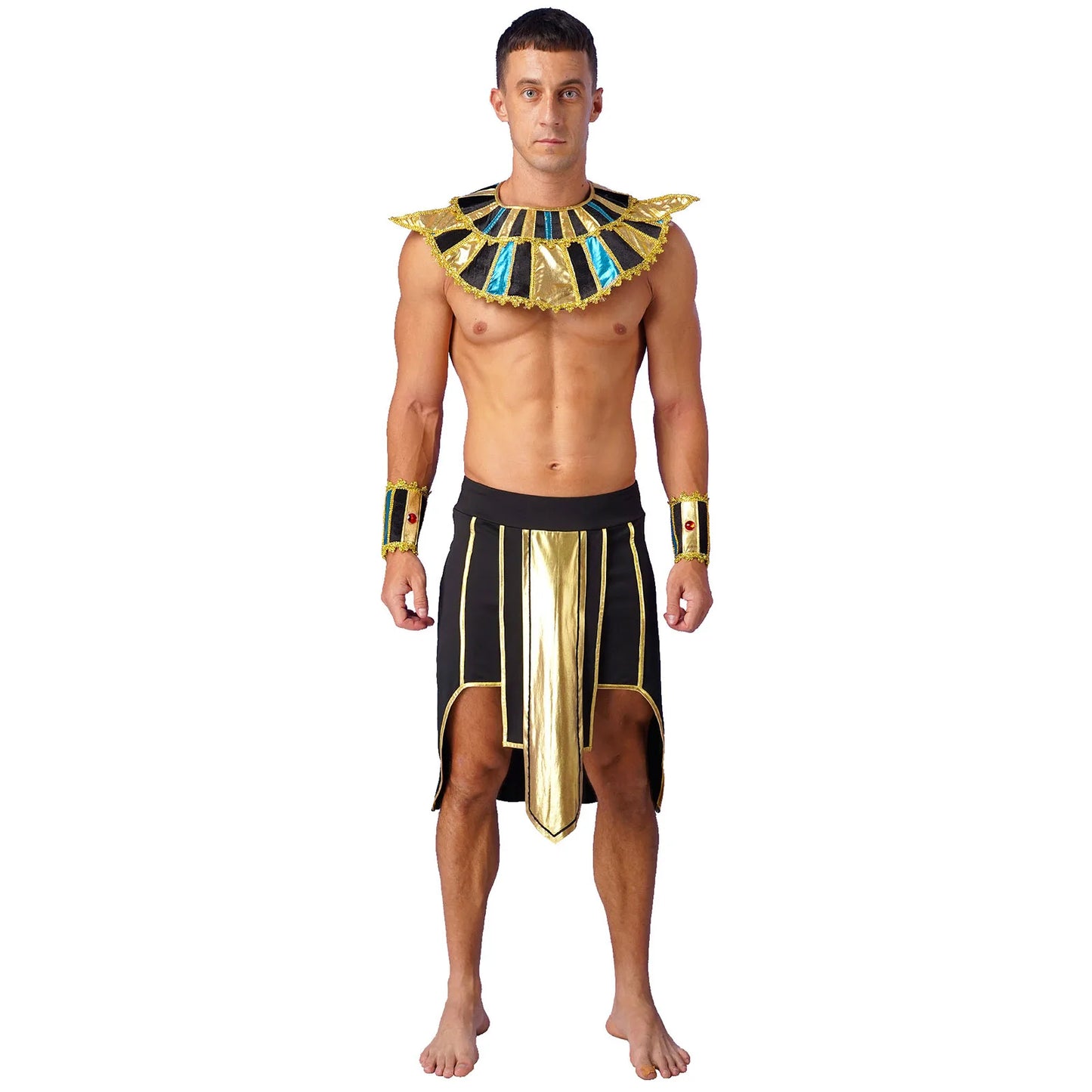 Halloween Adult Cosplay Complete Set Ancient Greek God Gladiator Clothing Mythical Prince Aladin Party Performance Costume