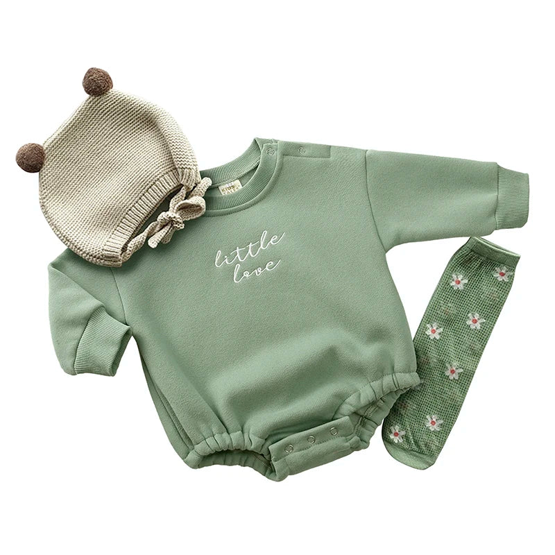 2024 New Style Unisex Baby Boy Girl Solid Cotton Short Sleeve Letter Romper Newborn Bodysuit Top Autumn Infant Jumpsuits Clothes