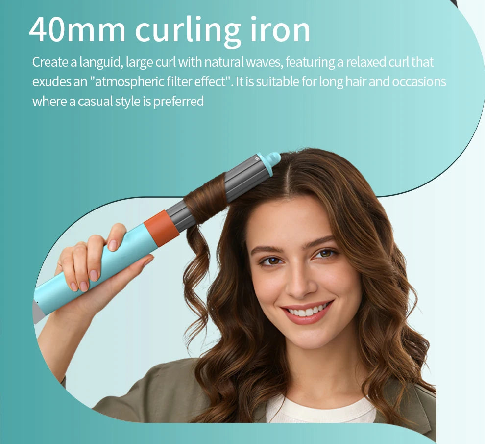 2026 New 7IN1 Multi Hair Styler Curling Iron Hair Hot Air Brush Curling Barrel Hair Dryer Salon Professional Curly Hair Styler