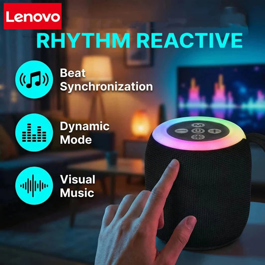Lenovo Mini Bluetooth Speaker with Lanyard Portable Outdoor Home Mini Speaker with Deep Bass Travel Essentials Valentines