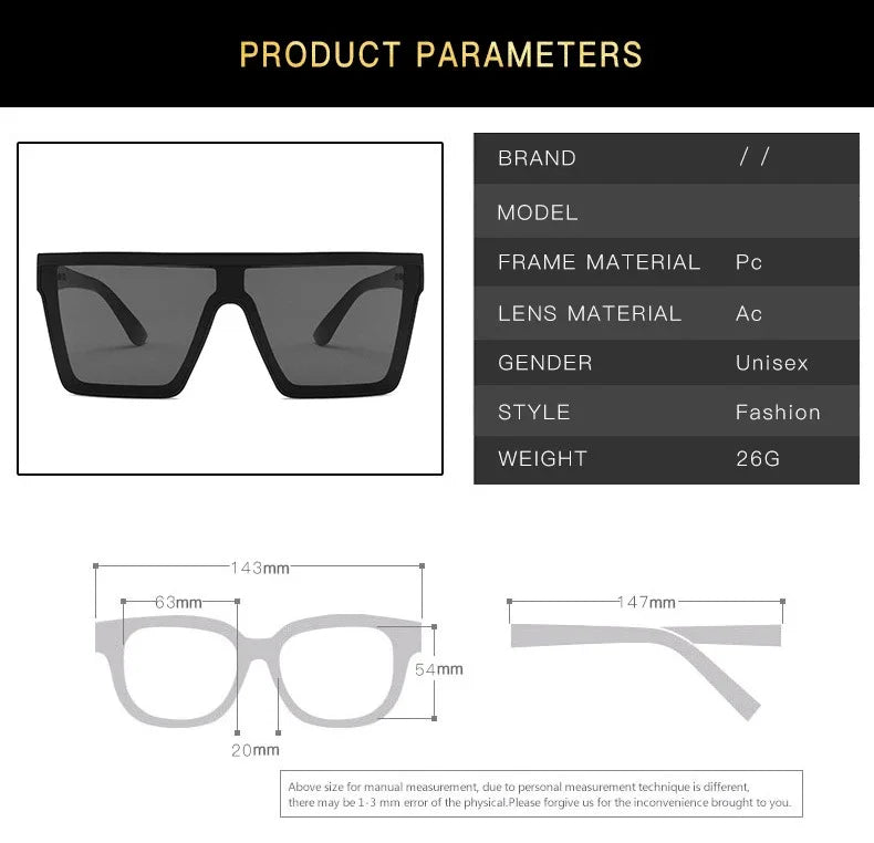 Rectangle Fashion Sunglasses Women Popular Square Retro Sun Glasses for  Men Summer Colors Mirror Oculos De Sol