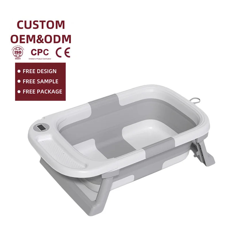 Toddler bathtub eco-friendly material baby set foldable bathtub for luggage storage