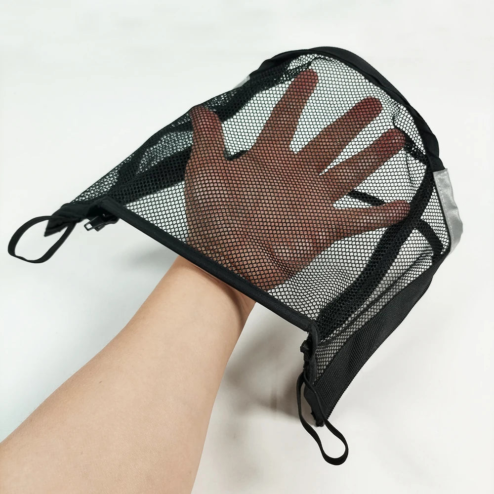 Footrest For Cybex Mios/2/3 Buggy Foot Support Net Mesh Structure With Zipper Reflective Strip DIY Baby Stroller Accessories