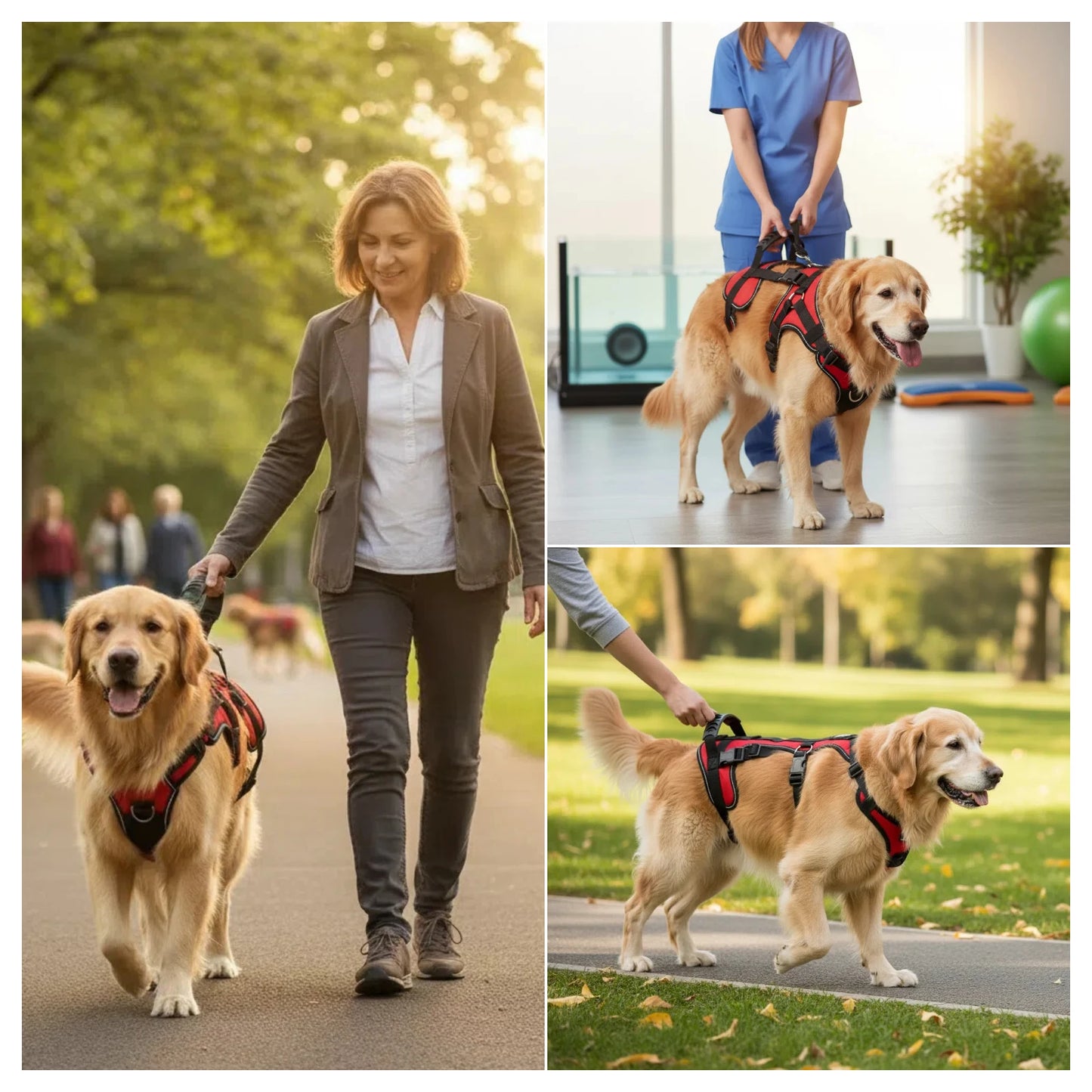 Wholesale Manufacturer Pet Harness Dog Sling for Back Legs Walk and Travel Lift Straps Large Lifting up Dog Harness