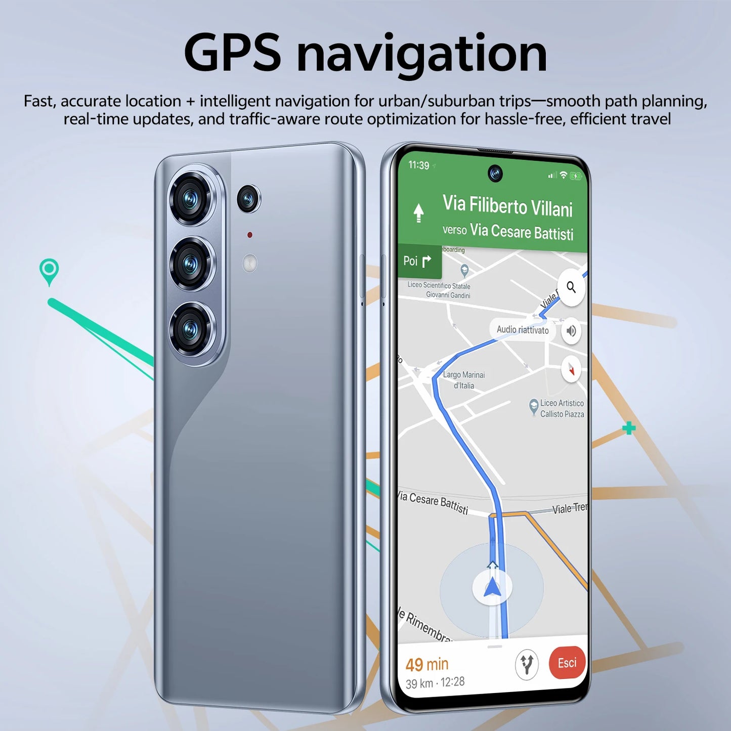 IVMI Global Camon50 Pro Smartphone Android10.0 3GB+16GB 6.85'' Dual SIM GPS Face Unlock 4G Network Curved Screen Mobile Phones
