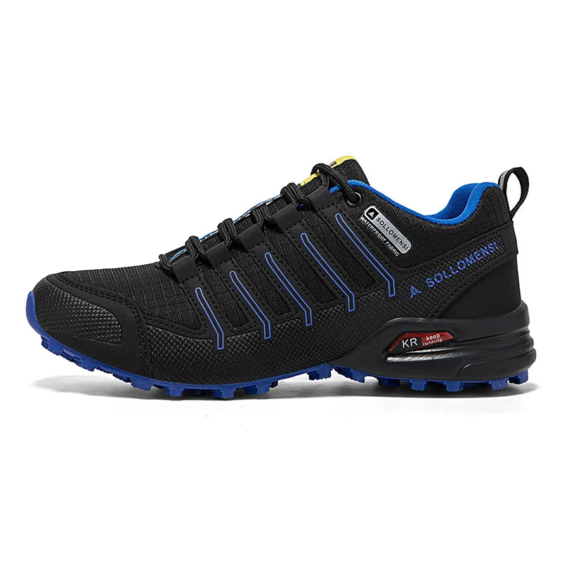 Men Shoes Men Casual Sports Shoes Outdoor Leather Hiking Travel Shoes Four Seasons Lightweight Breathable Mesh Walking Shoes