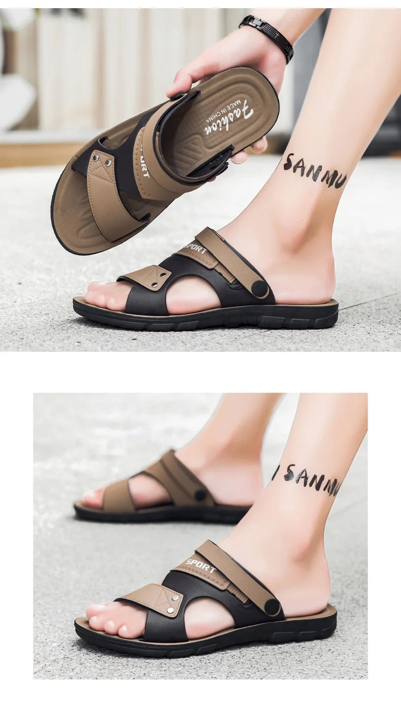 Trend Men's Sandals Casual Beach Shoes Male Classic Summer Sandals Men Slippers Slip On Sandals For Men Slippers