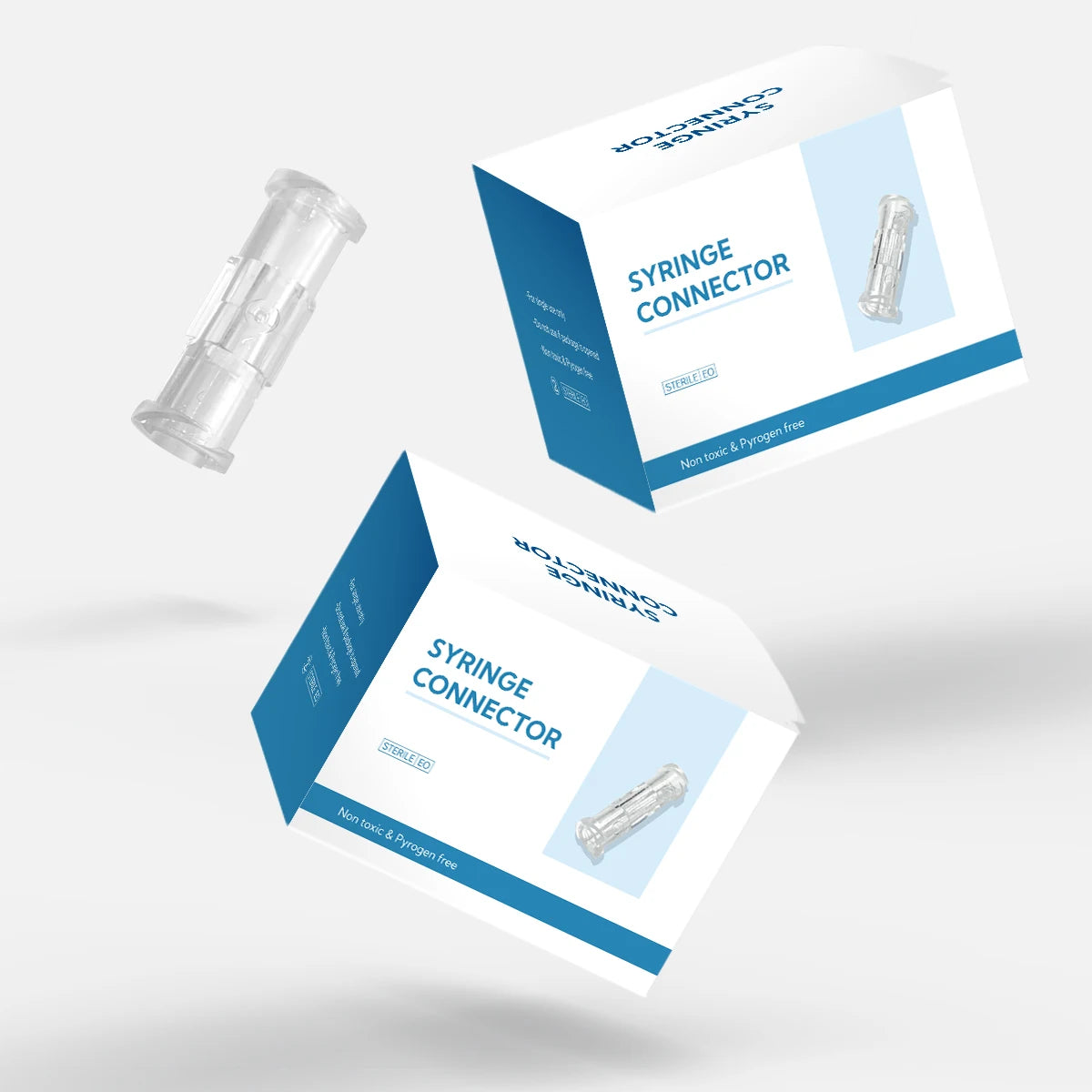 Individual Package PP Sterile Syringe Connector 20/50/100/500/1000 Pcs Female Luer Lock Disposable