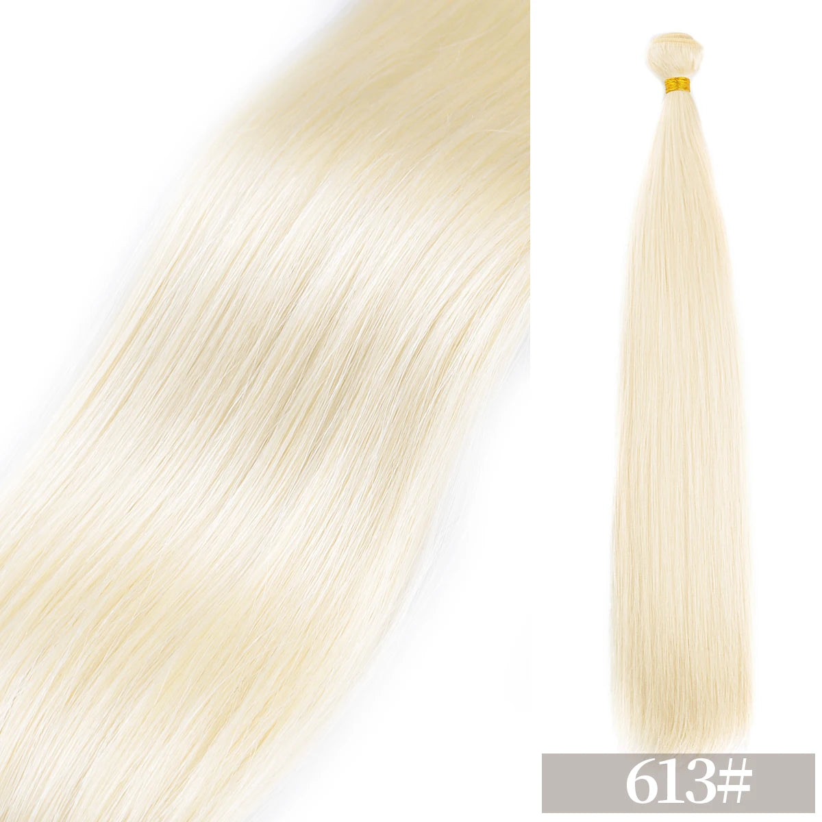 Straight Hair Bundles Extensions Smooth Ombre Hair Weaving 24Inch Super Long Synthetic Straight Hair Bundles Full to End