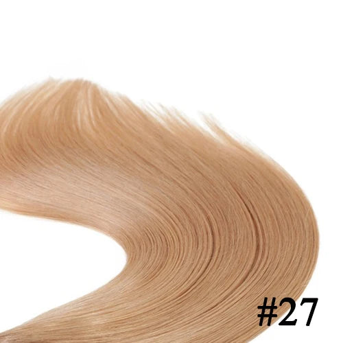 New Flat Tip Hair Extension Human Hair Straight Flat Tip Human Fusion Hair Natural Brazilian Keratin Capsule Real Human Hair 613