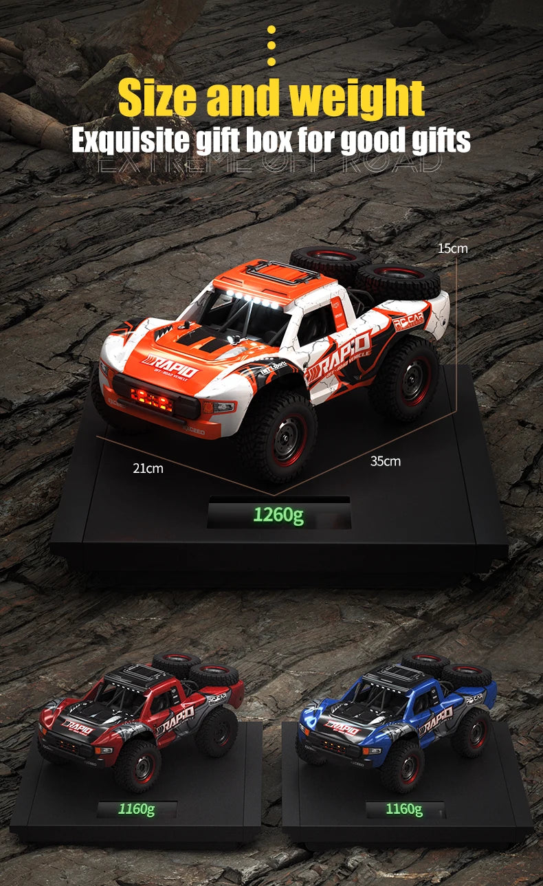 1/14 Q130 RC Car Desert  4WD Off-road Truck 2.4G High Speed Car Racing Drift Remote ControlVehicle Toys For Boys Children