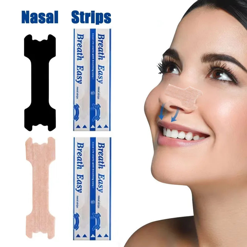 20/40/120/210PCS Nasal Strips Breathing Nose Patches for Adults and Child Better Sleeping Non-Invasive Anti Snoring Nose Breathe