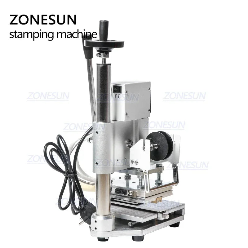ZONESUN ZS110 Hot Foil Stamping Bronzing Embossing Machine Slideable Workbench Digital Leather PVC Paper Heat Press Machine