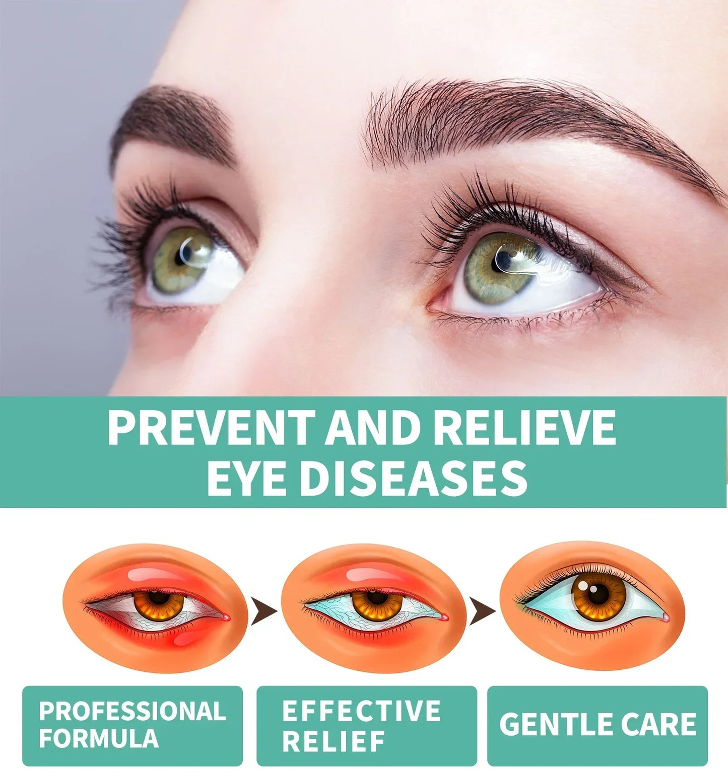 Korean Visual Enhancement Eye Serum Roller Relieve Eye Aningeresting Dark Circles Bags Eye Contour Moisturizing Cosmetics 8ML