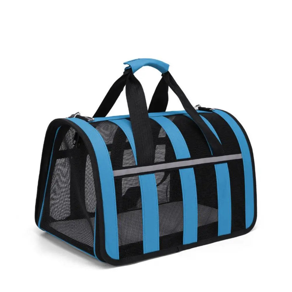 1Pc S/M/L Portable Folding Cat Bag Comfort Safety Large Capacity Crossbody Outdoor Pet Breathable Backpack Handheld Pet Bag