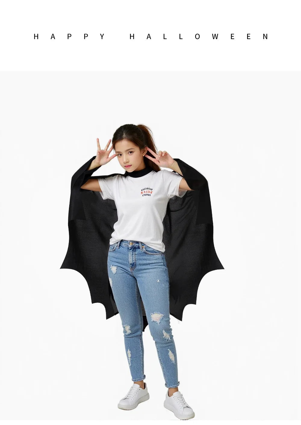 2025 New Cosplay Costumes Fashion Festival Play Halloween Bat Cape Kids Adult One-Piece Black Mask Halloween Play Costume