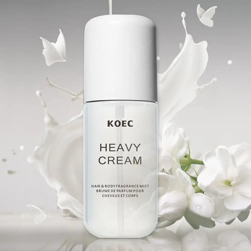 50ml KOEC Heavy Cream Fragrance Mist Perfume Moisturizing Refreshing Triple Notes Jasmine Vanilla Lemon Sugar Propylene Glycol