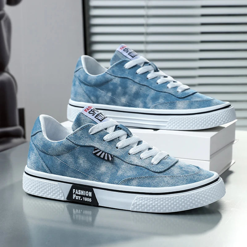 Men's canvas shoes large size fashion casual sports shoes men's platform light breathable men's outdoor running shoes