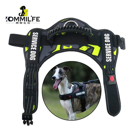 Adjustable Nylon Dog harness Personalized Reflective Pet Harness for Small Medium Large Dogs  No Pull Dog Harness Leash