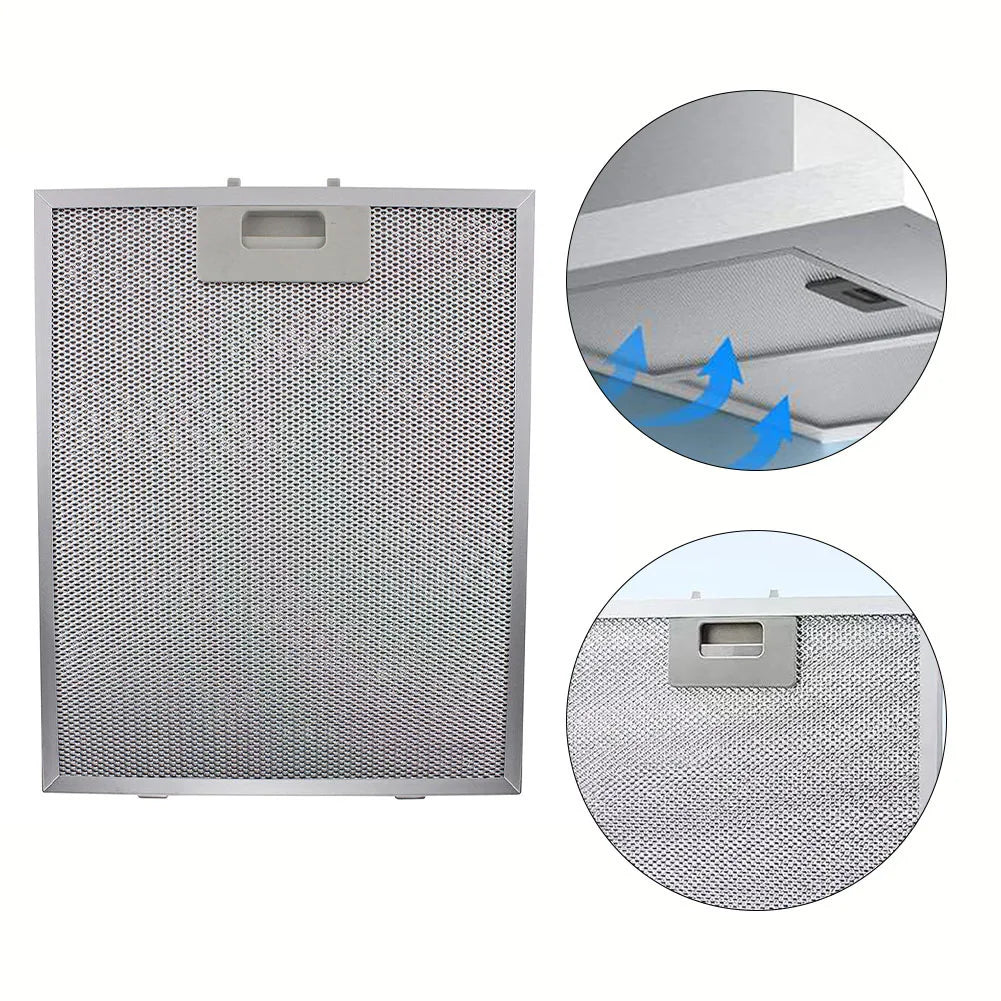 Range Hood Filter Cooker Hood Grease Filter Kitchen Extractor Ventilation Aluminium Aspirator Filter Mesh Replacement 30*26cm