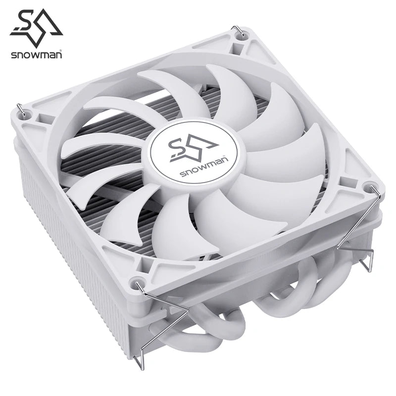 SNOWMAN MC45-4 ITX CPU Cooler Air 4 heat pipes cooling PC heat sink ARGB Fans PWM Intel LGA1851 1700 1200 1151 X99 2011 AM5 AM4