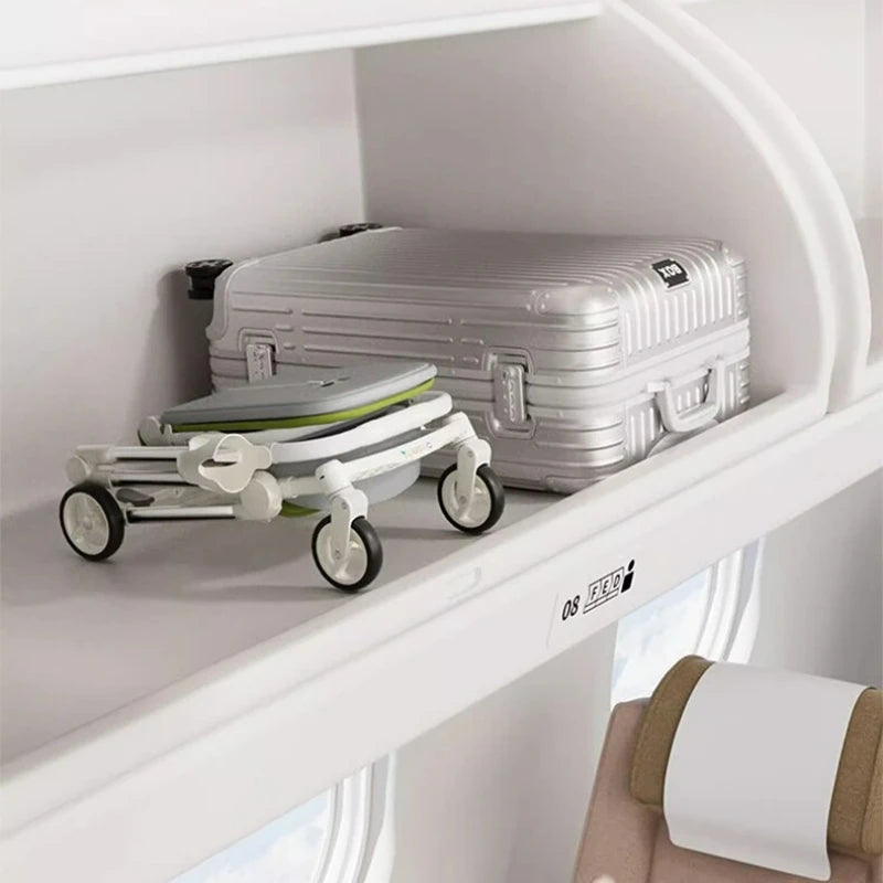 Foldable Four Wheels Cart Comfortable  Portable Lightweight Baby Stroller Can Sit or Lie Down Aluminum alloy Children's Cart
