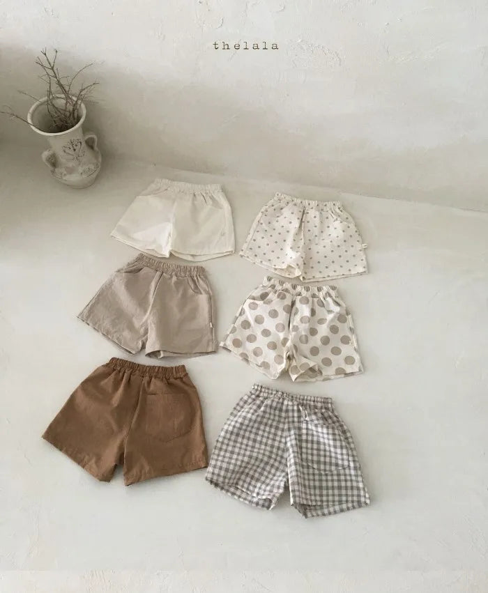 2025 Summer New Baby Cotton Breathable Shorts Thin Infant Boy Casual Shorts Cute Toddler Girl Solid Shorts Kids Clothes