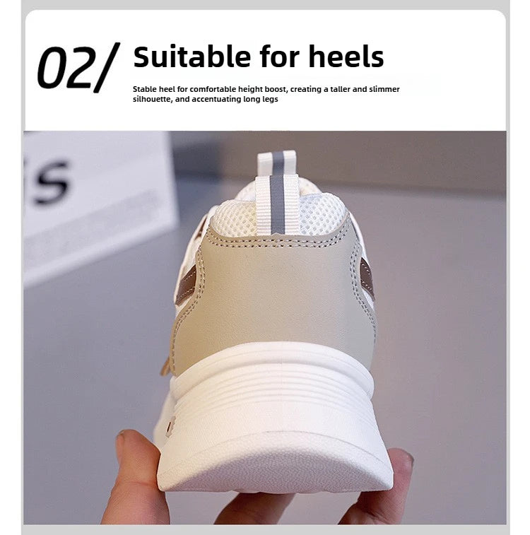 Spring and Autumn New Women's Mesh Breathable Casual Shoes Lightweight Soft Soled Sneakers Thick Soled Non Slip Walking Shoes