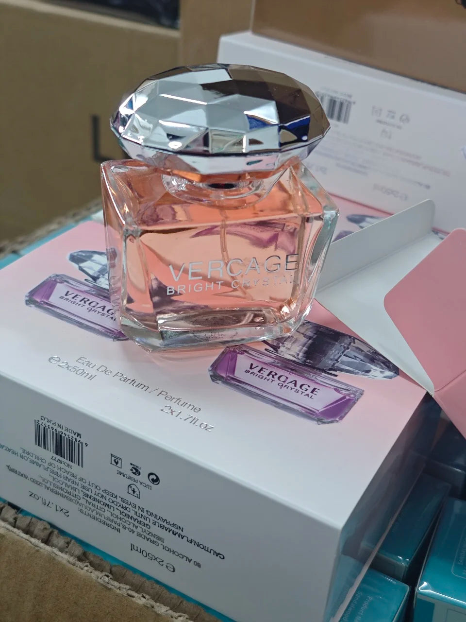 Luxury Brand Lasting Fragrance 50ml Women Body Spray Perfume Floral Scent Pheromone Perfumes  Crystal Diamond Sweet Love Crystal