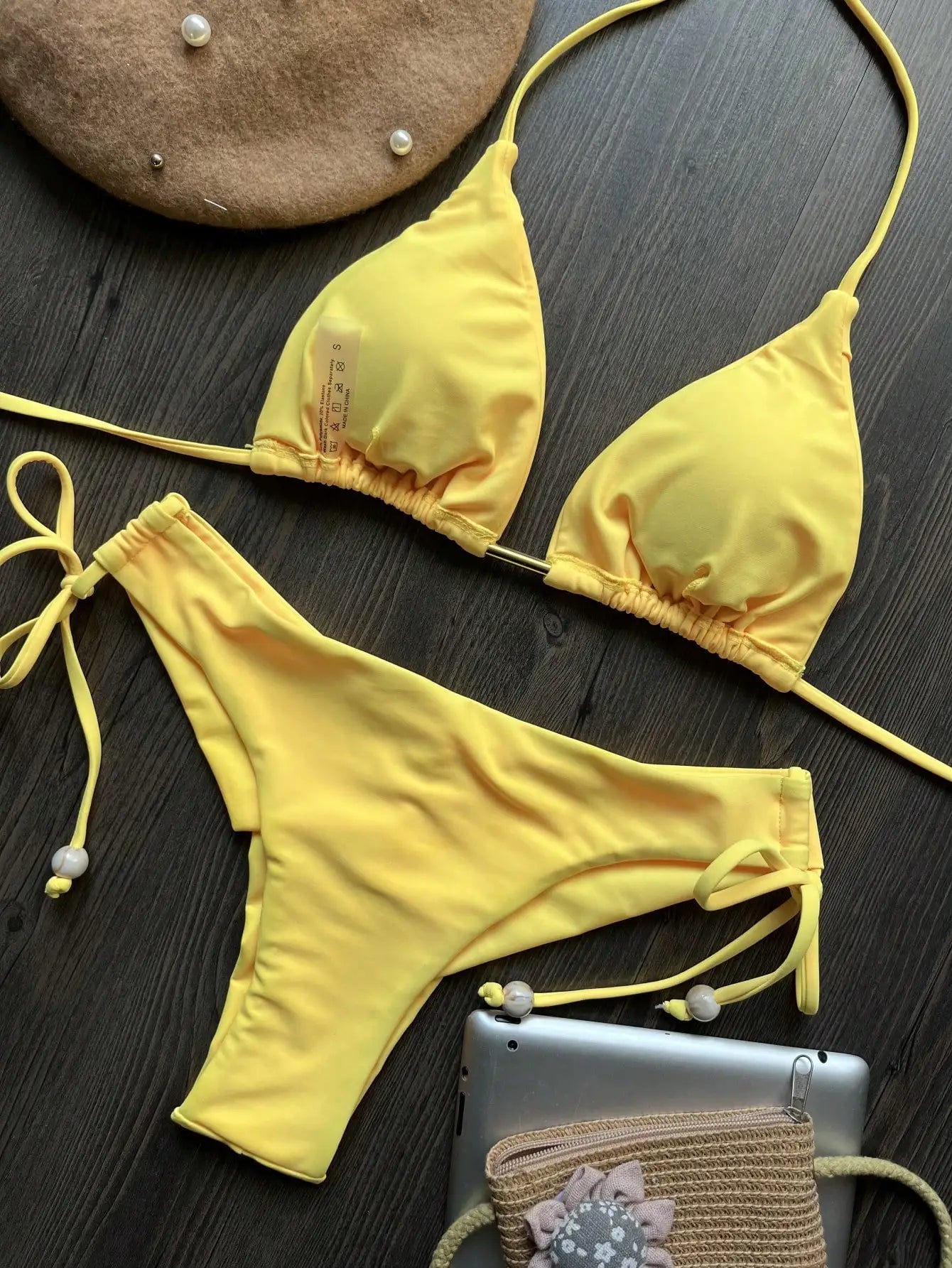 2026 Sexy Folds Bikini Set Solid Micro Bikinis Women Swimsuit Female Triangle Swimwear Beach Wear Bathing Suit