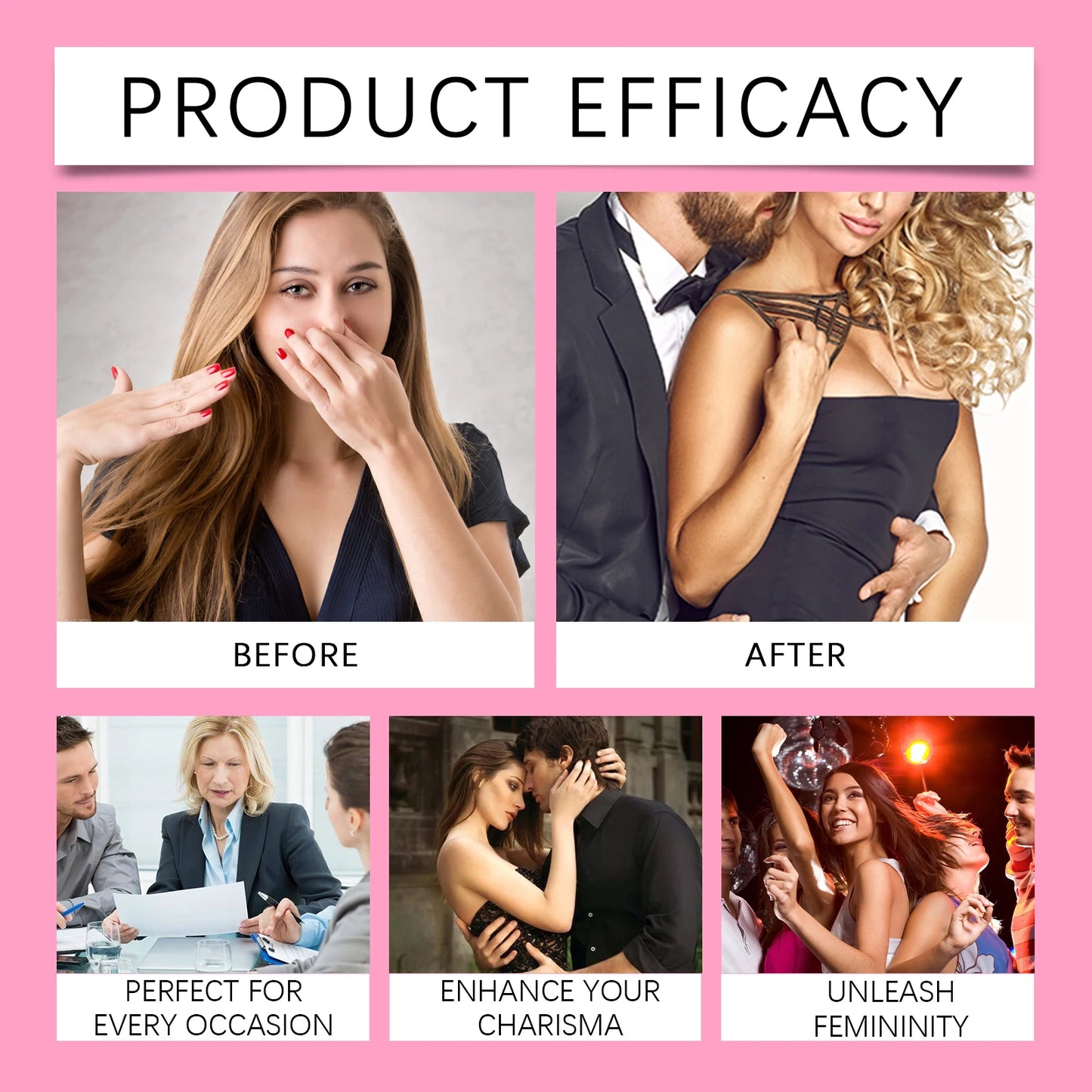 Women Pheromone Roll-On Perfume Long Lasting Cologne Fragrance Flirty Scent Natural Fresh Enchanting Attractive Aroma