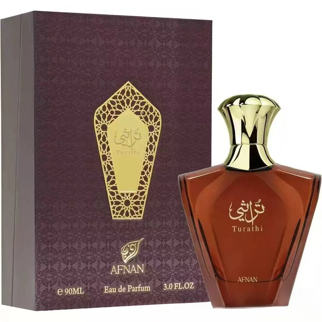 AFNAN Turathi Perfume 100ml Man Eau Parfum Citrus Woody Amber Spicy Fragrance Collection Long Lasting Musk Vanilla Luxury Scent