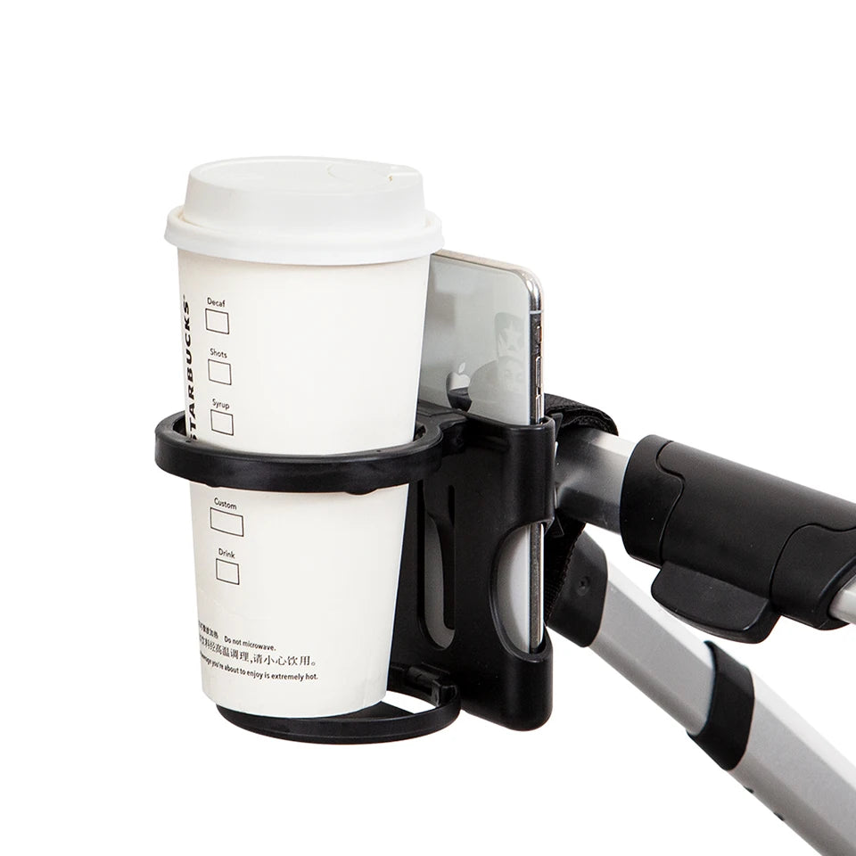 Foldable Cup Holder For Stroller Phone Holder Universal Pram Baby Stroller Accessories Baby Bottles Rack Suitable Outside Travel