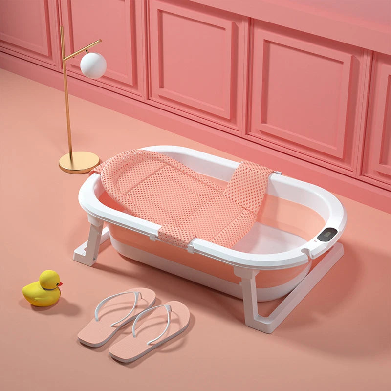 Baby Bath Tub Tub Foldable Baby Lying Sitting Large Tub Children's Household Bath Newborn Children's Products