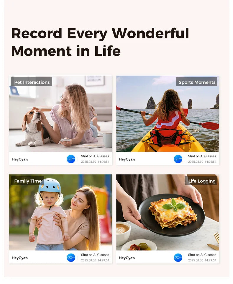 2026New 8MP 4K HD Camera AI Glasses Men 3600mAh Power Bank 32G Memory 160+ Translation Glasses Waterproof Smart Sunglasses Women
