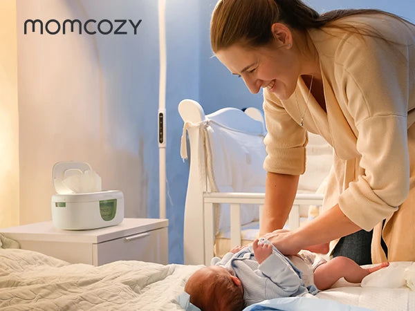 Momcozy Baby Wipe Warmer, Large Capacity, Fast and Even Heating, 4 Modes of Temperature Heating Control, with Night Light