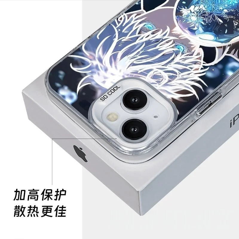 Anime Jujutsu Kaisen Gojo Phone Case For iPhone 17 16e 16 15 14 13 12 11 mini Pro Max X 8 7 Air Plus Anti Fall Matte Back Cover