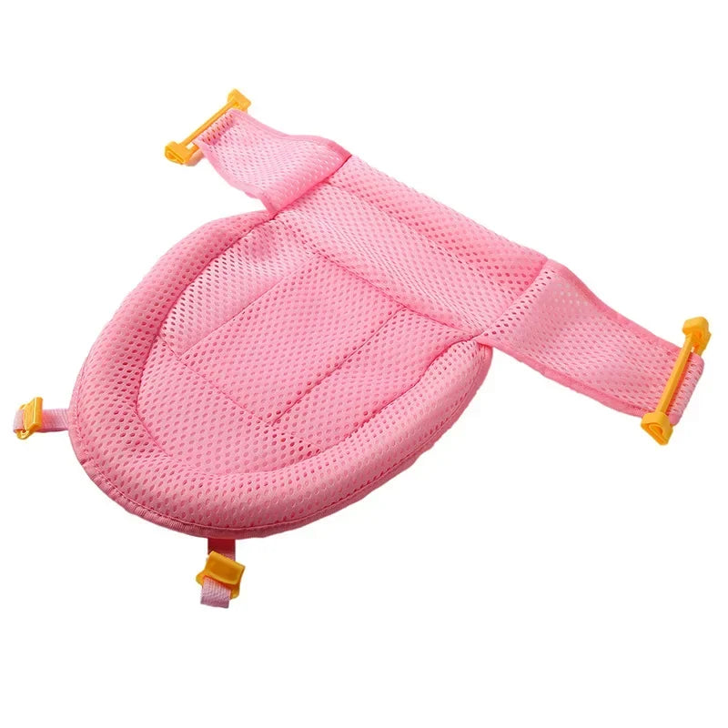 Portable Baby Bathtub Pad Ajustable Bath Tub Shower Cushion Newborn Support Seat Mat Foldable Baby Bath Seat Floating Water Pad