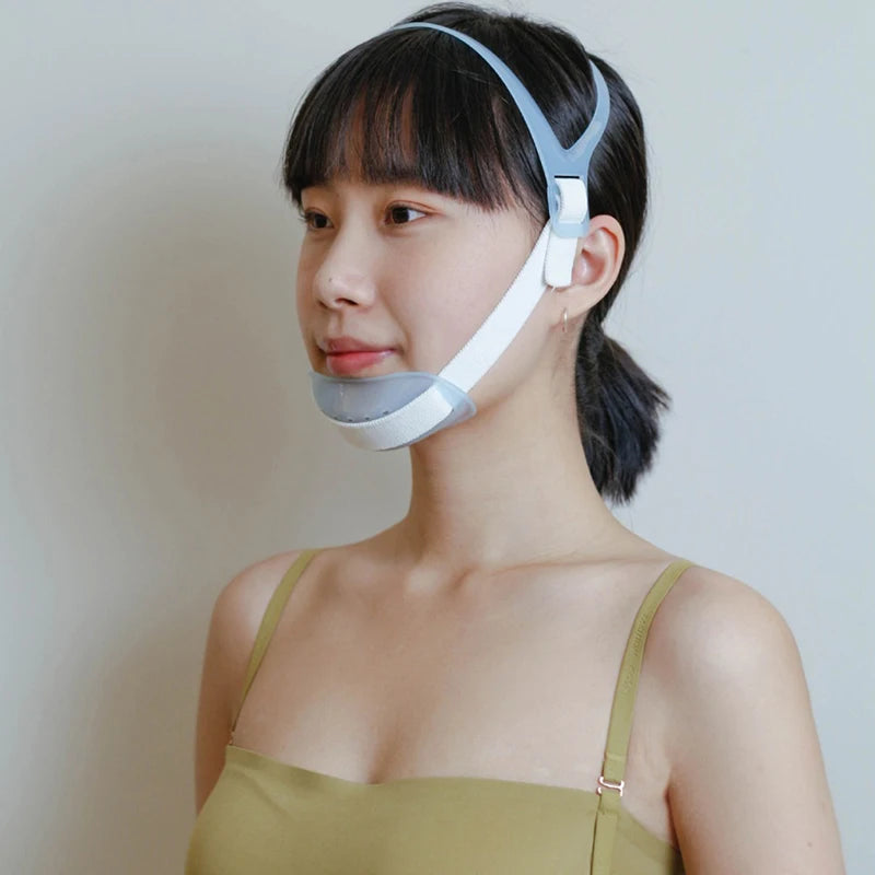 Adjustable Anti Snore Chin Belt Strap Mouth Breathing Correction Elastic Band Improve Sleeping Care Tool Anti Apnea Belt