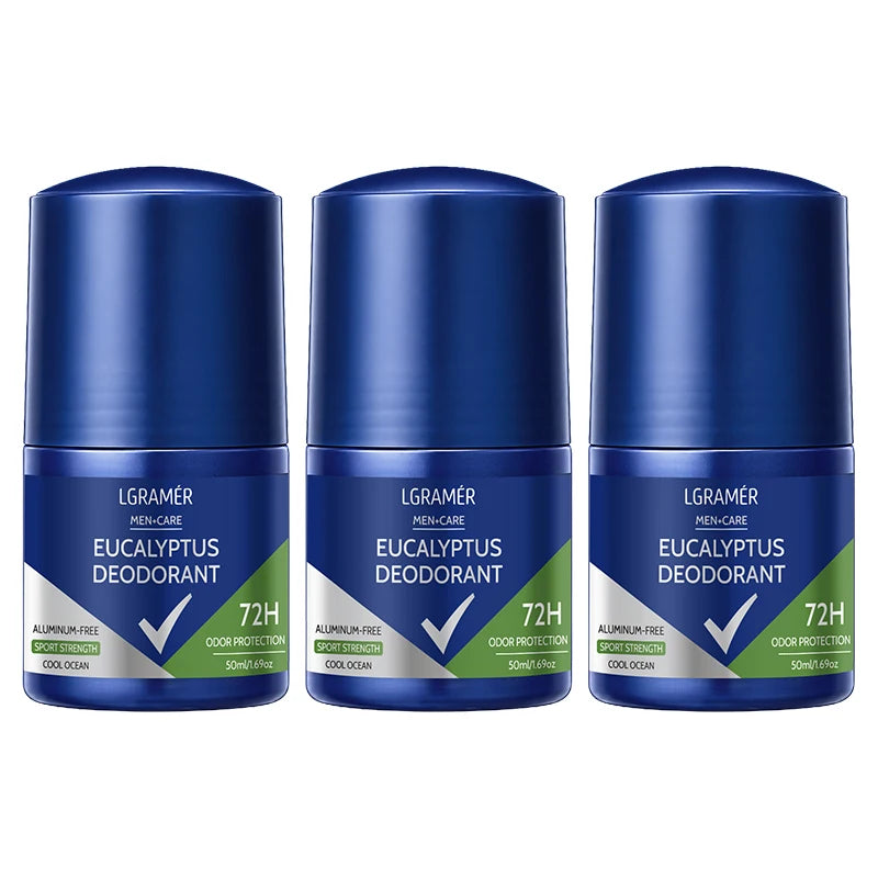 Men's Care Eucalyptus Deodorant Cool Ocean Scent Deodorant Stick Effective Anti Perspirant Control Sweat Smell Fresh Body Care