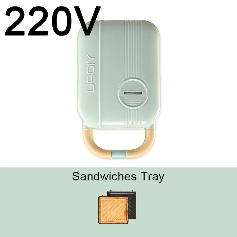 Mini Sandwich Maker Breakfast Machine Multi Cooker Electric Toaster Oven Hot Plate Bread Pancake Waffle Donut Maker for Kitchen