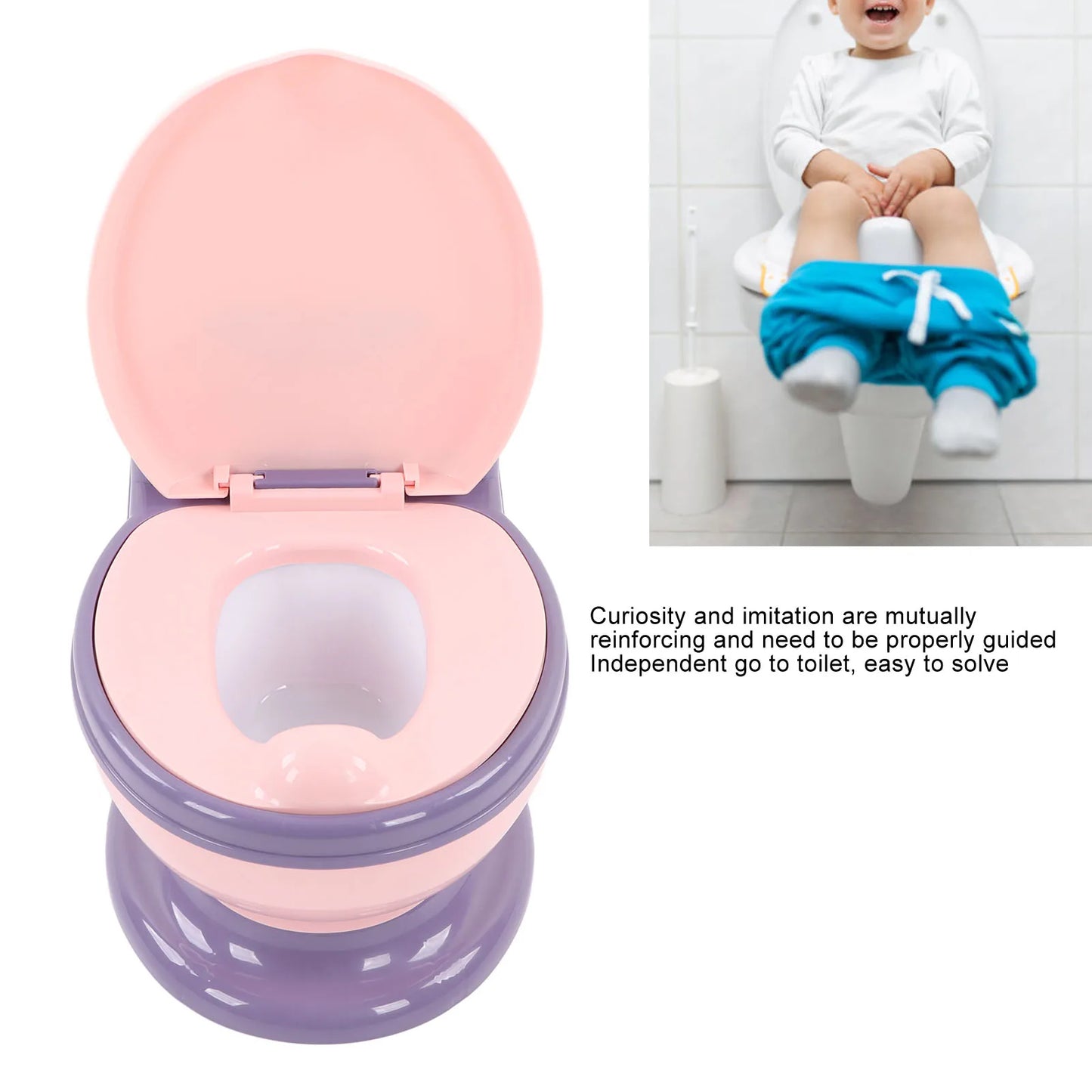 Baby Potty Toilet Baby Potty Toilet Emulational Large Size  Detachable Potty Training Toilet Baby Potty Training Toilet