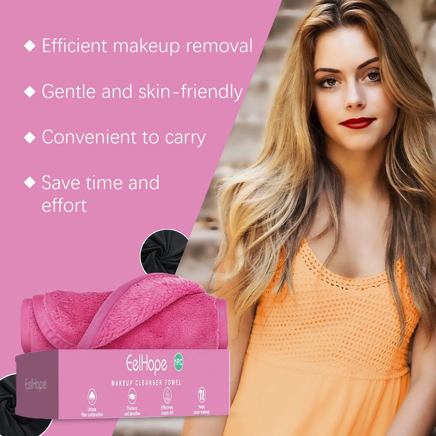 Makeup Remover Pads Reusable Cotton Pads Makeup Eraser Microfiber Facial Towel Face Cleaner Cleaning Wipes Skincare Beauty Tools