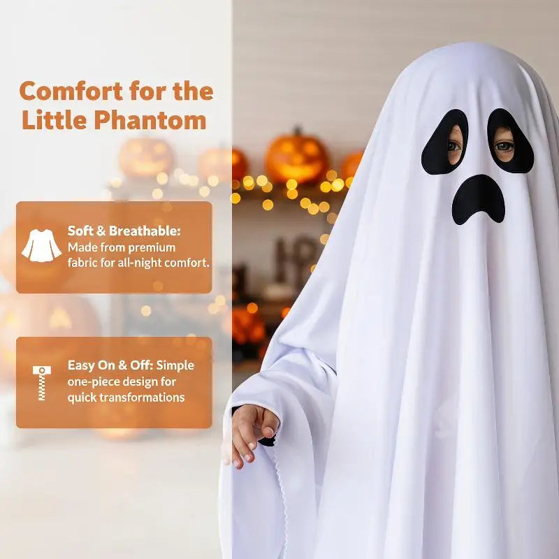 Halloween Costume Soft Breathable Fabric Easy Wear Cute Prints For Adults Kids Halloween Parties