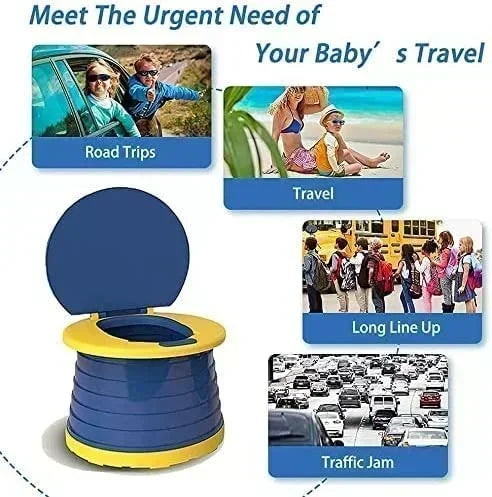 Training Toilet for male and female Car Camping Indoor Outdoor Bathroom for Baby Potty Training Kids Children Travel Potty