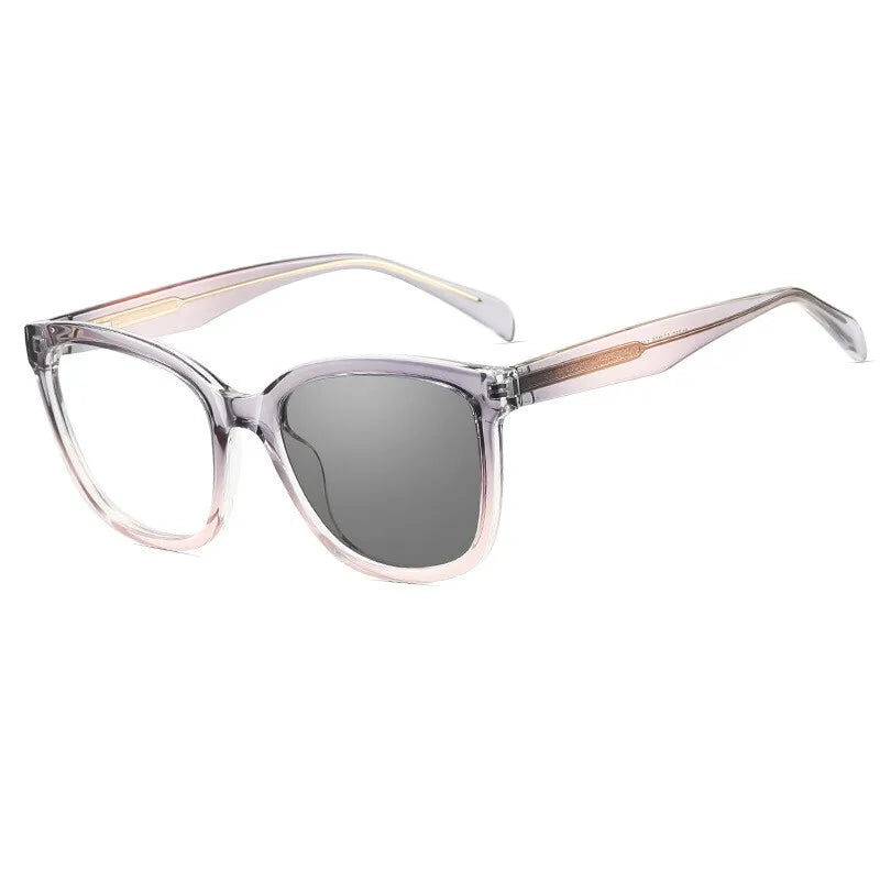 Cat Eye Women Reading Glasses Photochromic Lenses Anti-UV Sunglasses Blue Light Blocking Color Changing Glasses With Diopters