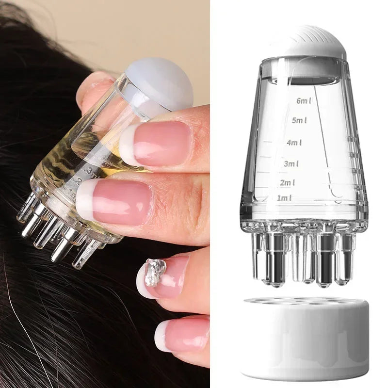 Scalp Applicator Liquid Comb Portable Mini Massage Comb Essential Oil Liquid Guiding Massager Anti Hair Loss Scalp Care Tools