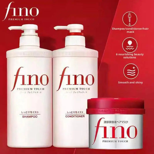 NEW Fino Hair Shampoo Conditioner Hair Mask For Oil Control Volumizing Smoothing Repairing Damaged Frizzy Hair Soften Hair Care
