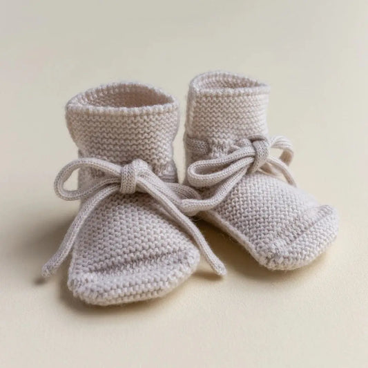 Cute Infant Baby Booties Autumn Winter Knit Merino Wool Warm Baby Socks