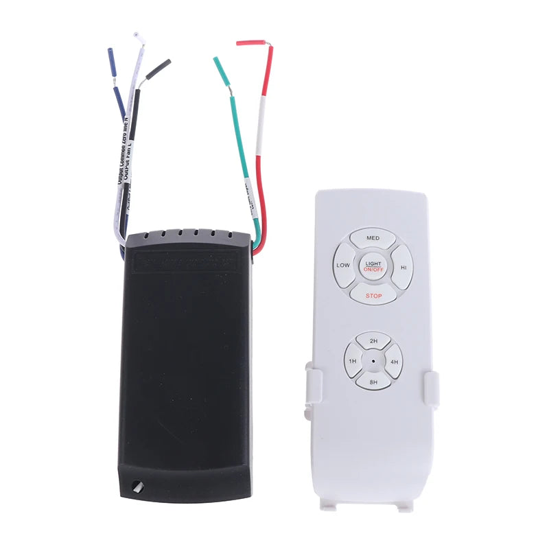 3Pcs/Set 110-240V Universal Ceiling Fan Lamp Speed Remote Control Kit Timing Wireless